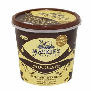 Mackie's Chocolate Real Dairy Ice Cream 1 Litre