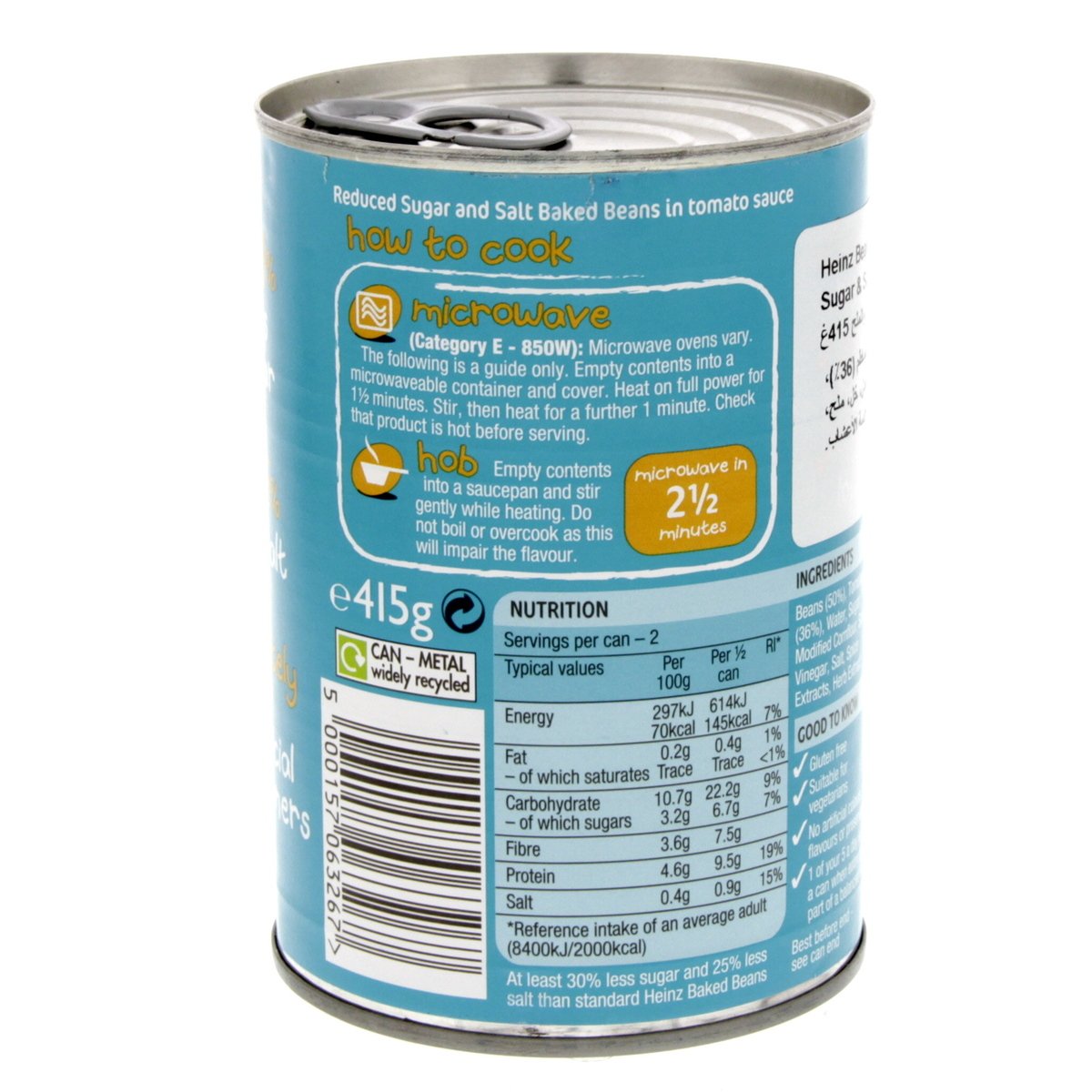 Heinz Baked Beans Reduced Sugar & Salt 415 g