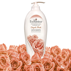 Enchanteur Satin Smooth Elegant Musk Lotion with Aloe Vera & Olive Butter 500 ml