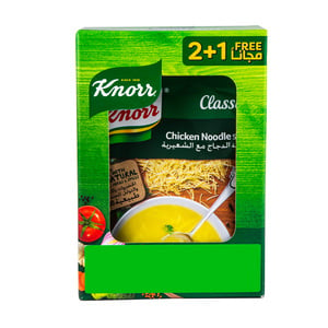Knorr Classic Chicken Noodle Soup 60 g 2+1