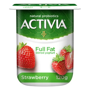 Activia Stirred Yoghurt Full Fat Strawberry 120 g