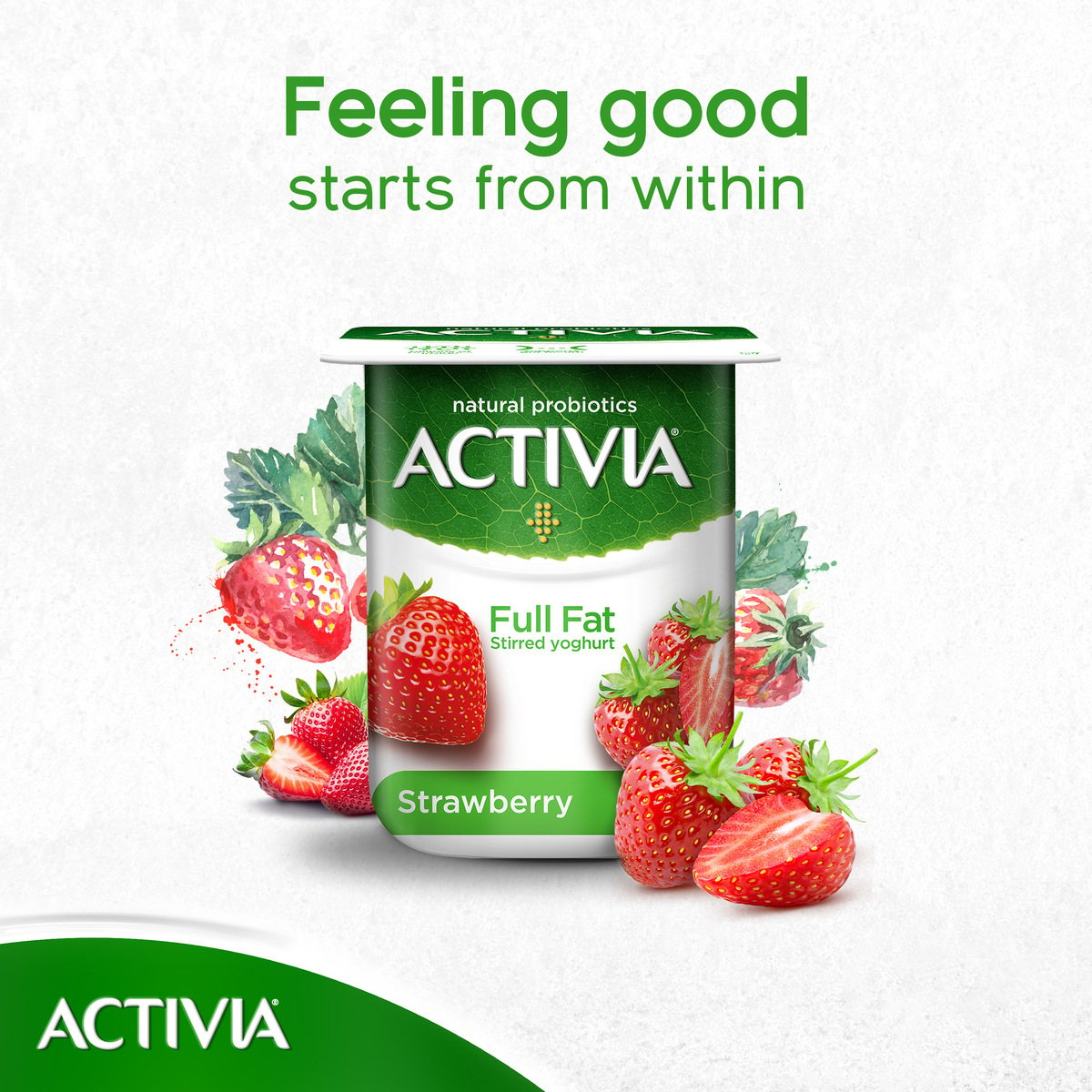 Activia Stirred Yoghurt Full Fat Strawberry 120 g