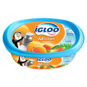 Igloo Mango Ice Cream 4 Litres