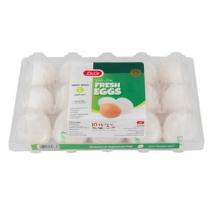 LuLu White Fresh Eggs Large 15 pcs