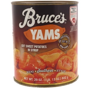 Bruce's Yams Cut Sweet Potatoes In Syrup 822 g