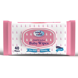 Cool & Cool Baby Wipes Ultra Soft 40 pcs
