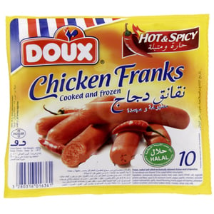 Doux Hot & Spicy Chicken Franks 400 g