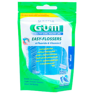 GUM Easy Dental Flossers Fresh Mint 30 pcs