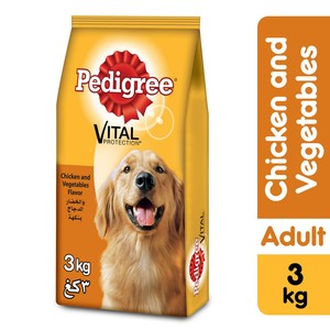 Pedigree Chicken & Vegetables Dry Dog Food (Adult) 3 kg