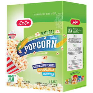 LuLu Microwavable Pop Corn Natural 297 g