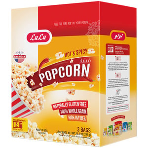 LuLu Microwavable Pop Corn Hot & Spicy 297 g