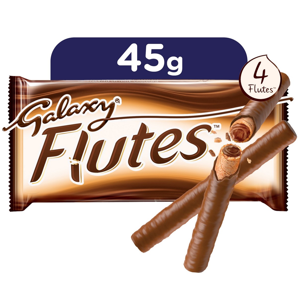 Galaxy Flutes Chocolate Fingers 45 g
