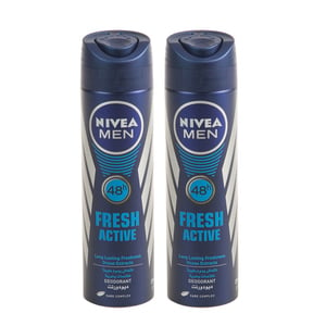 Nivea Men Fresh Active Deodorant 2 x 150 ml