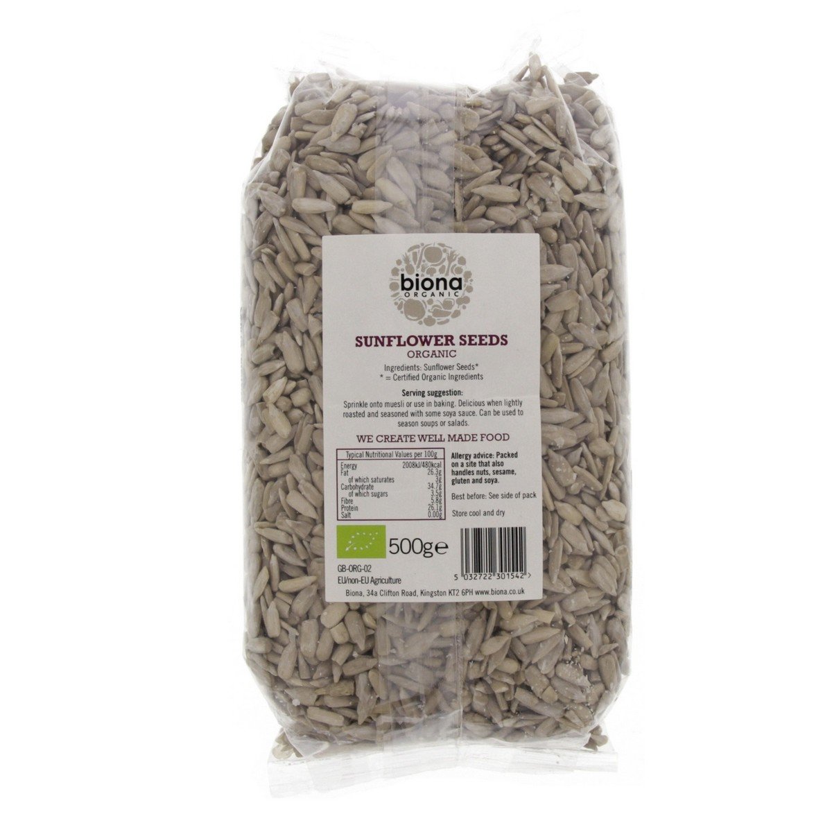 Biona Organic Sunflower Seeds 500 g