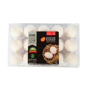Ova Plus White Premium Eggs Large 15 pcs