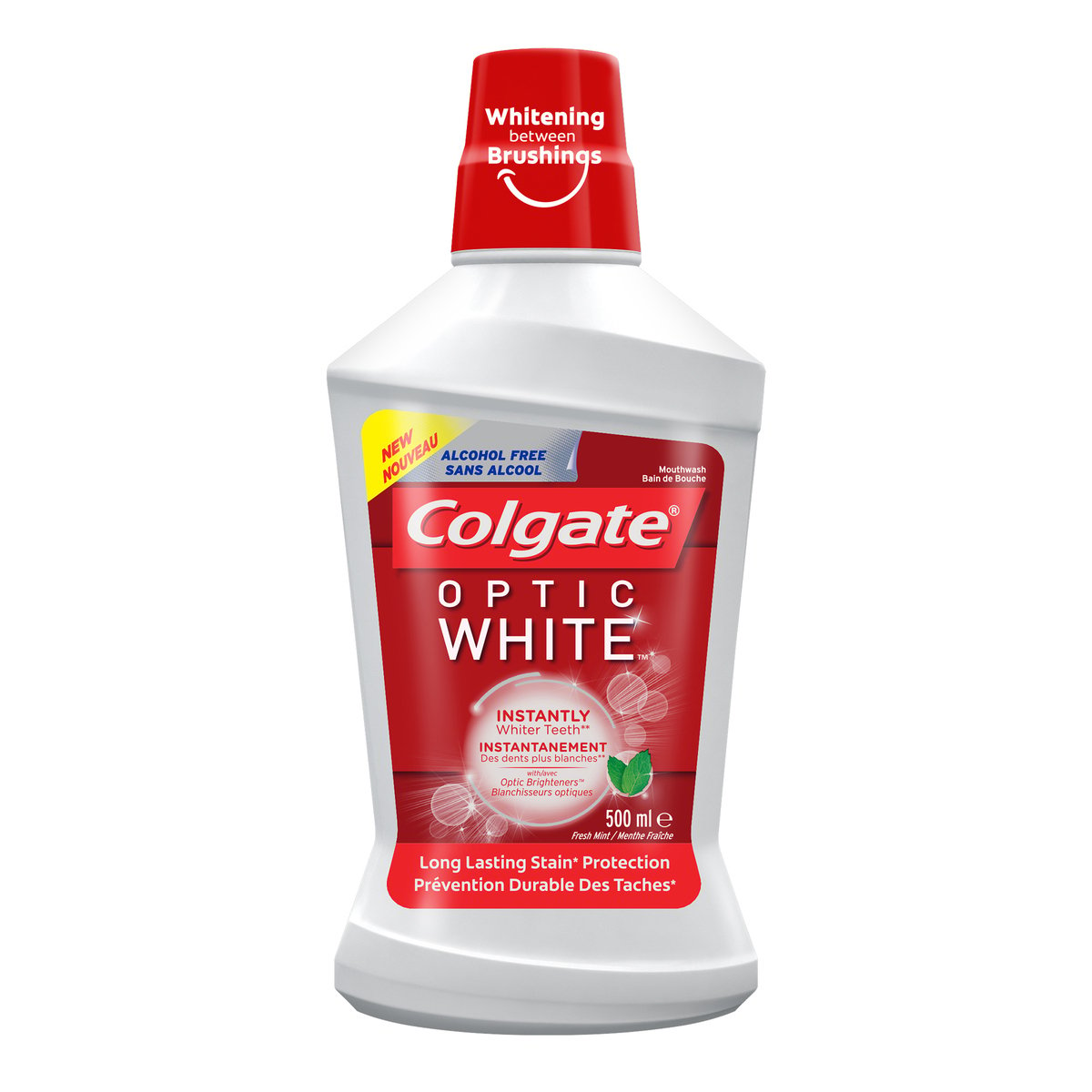 Colgate Mouthwash Optic White, 500 ml