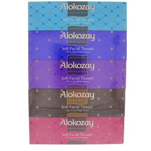 Alokozay Soft Facial Tissues 2ply 5 x 150 Sheets