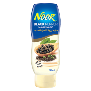 Noor Mayonnaise Black Pepper Squeeze, 295 ml