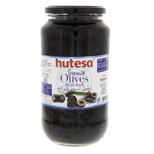 Hutesa Spanish Black Olives Sliced 450 g