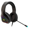 Porodo PDX414-BK Wired Gaming Headset with Noise Cancelling, 3D Dimensional HD Sound, RGB Breathing Light Gaming Headset, 3.5mm Dual Audio Jack - Black