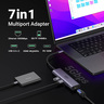 Ugreen  7-in-1 USB C Hub 4K@60Hz Type C to HDMI Dongle with Gigabit Ethernet, USB 3.0 Ports, 100W PD, SD/TF Card Reader, USB-C Dock for Steam Deck, MacBook Pro/Air M1 2022/2021, iPad Pro 2022/2021 (CM512)