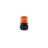 Claber Automatic Coupling with Aquastop, 3/4 inches, Black/Orange, 8605