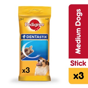 Pedigree Dentastix Dog Treats Medium Breed Dog 3pcs Multipack 77 g