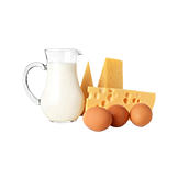 Diary eggs and cheese