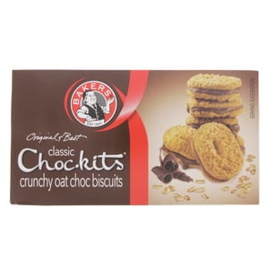 Bakers Classic Choc Kits Crunchy Oat Choc Biscuits 200g