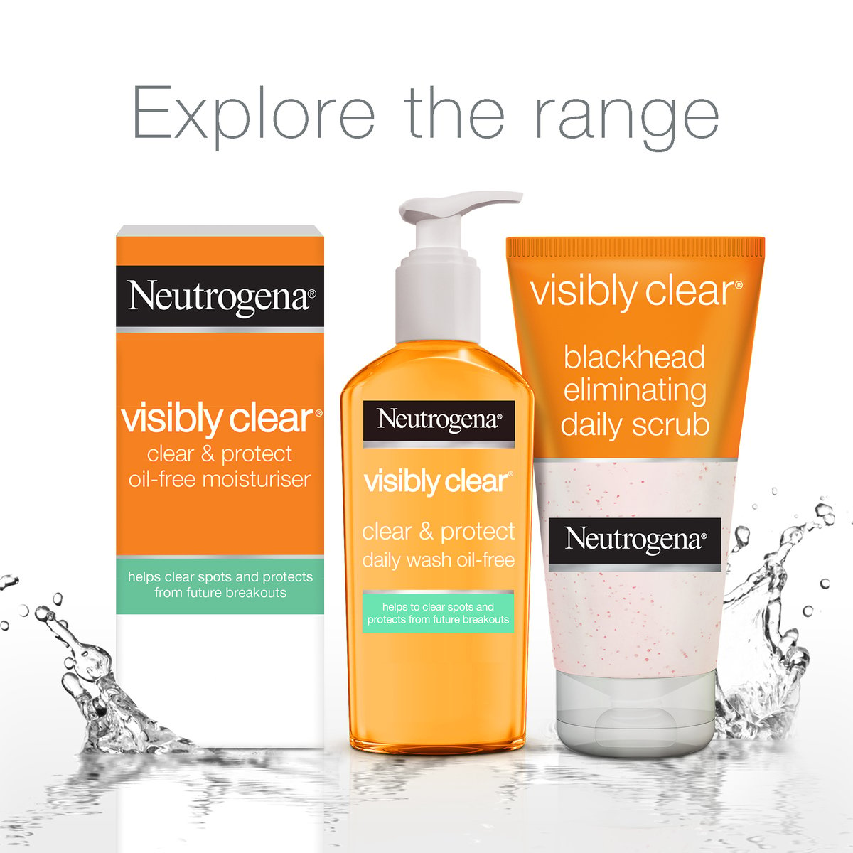 Neutrogena Facial Scrub Visibly Clear Spot Stress Control 150 ml