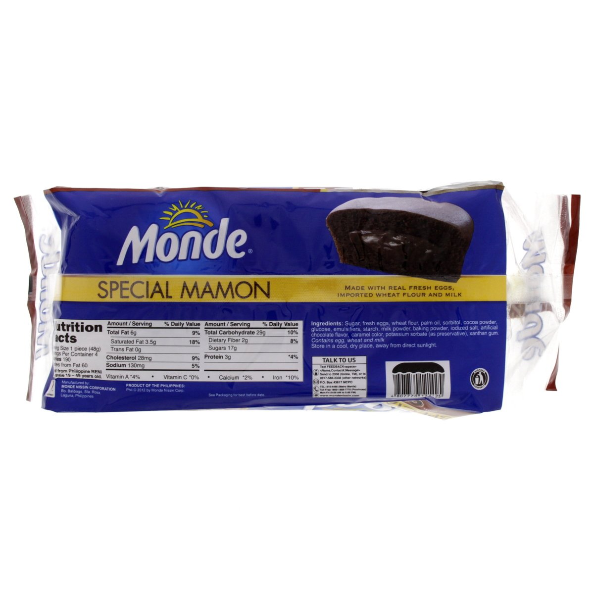 Monde Special Mamon Choco Filling 4 x 48 g