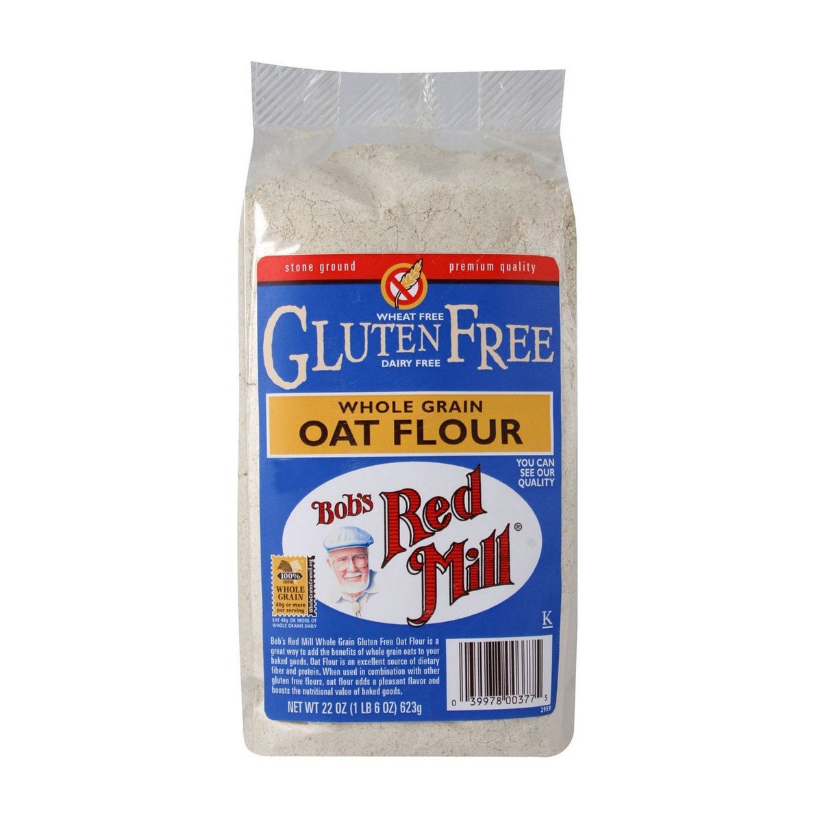 Bob's Red Mill Whole Grain Oat Flour Gluten Free 623 g