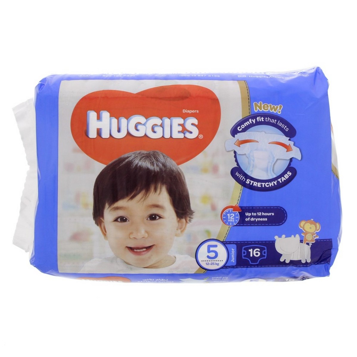 Huggies Diaper Size 5 Junior 12-25 kg 16's