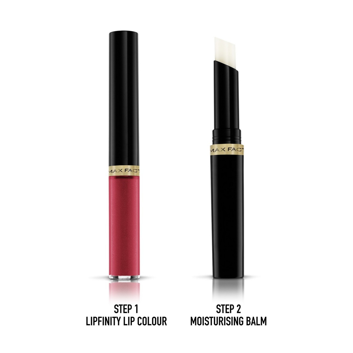 Max Factor Lipfinity Lip Colour Lipstick 2-step Long Lasting 338 So Irresistible 2pcs