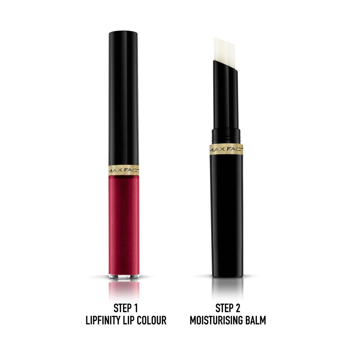 Max Factor Lipfinity Lip Colour Lipstick 2-step Long Lasting 335 Ever Lustrous 2pcs
