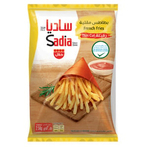 اشتري قم بشراء بطاطس مقلية رفيعة ساديا 2.5 كجم Online at Best Price من الموقع - من لولو هايبر ماركت French Fries في السعودية