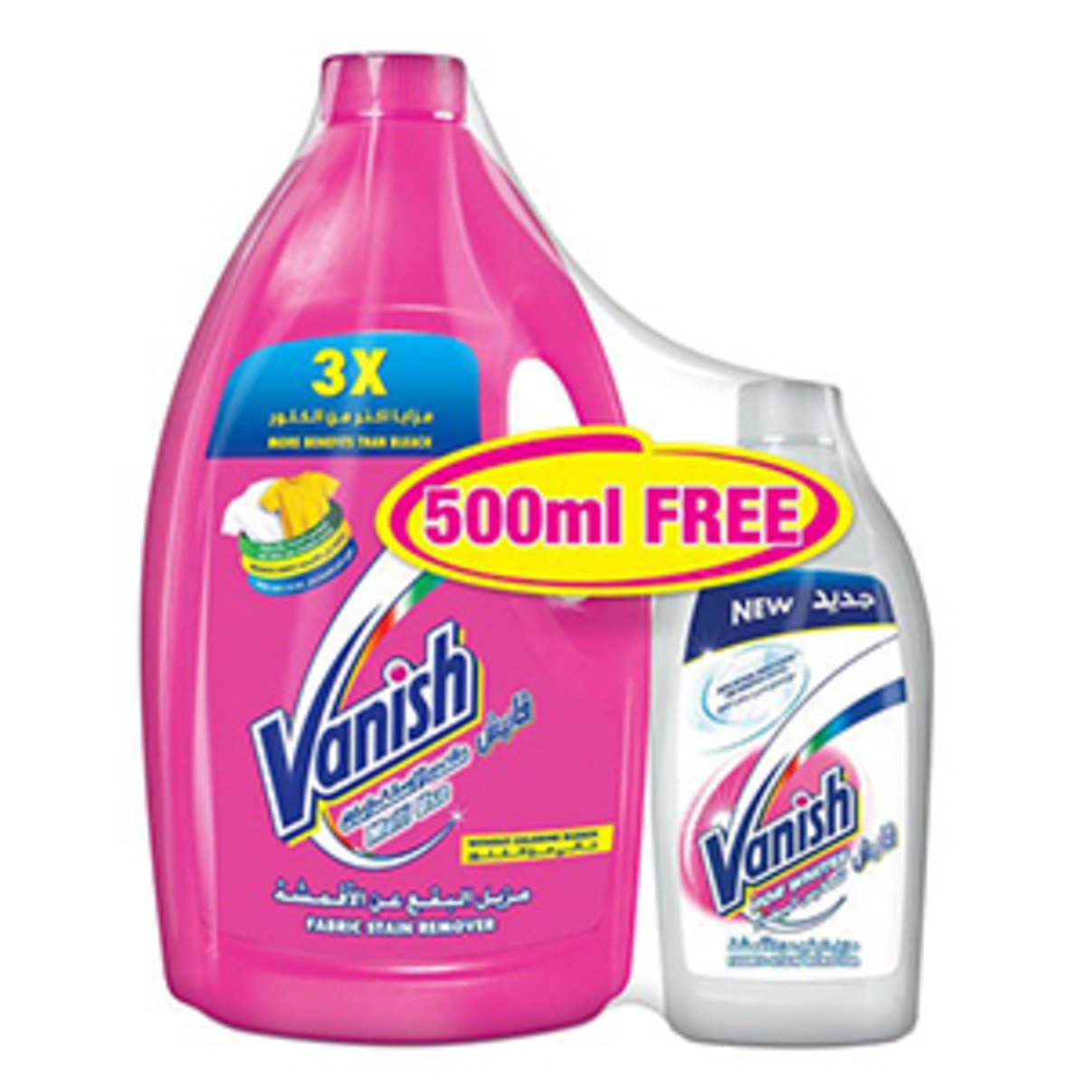 Buy Vanish Stain Remover Liquid Colors 3Litre +500ml Online at Best Price | Stain Removers | Lulu KSA in Saudi Arabia