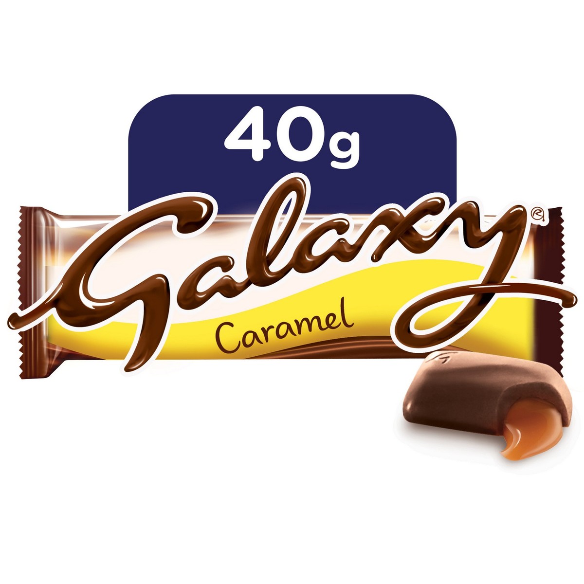 Buy Galaxy Chocolate Caramel 40g ×5 Online - Shop Food Cupboard on  Carrefour Saudi Arabia