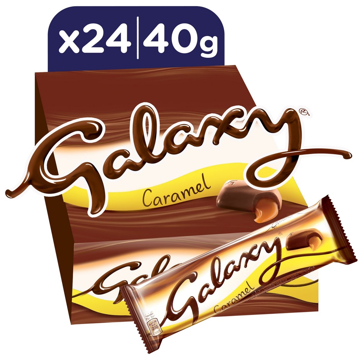 24 x Galaxy Caramel Large Bar 135Gm