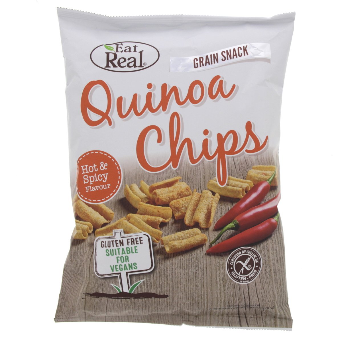 Eat Real Quinoa Chips Hot and Spicy Flavour 80 g