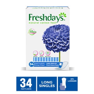 Freshdays Daily Liners Single Long 34pcs