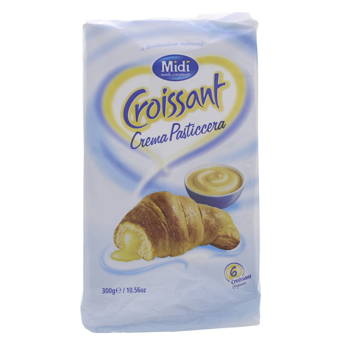 Midi Croissant Crema Pasticcera 6 x 50 g