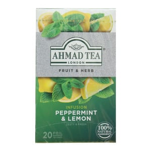Ahmad Peppermint & Lemon Tea 20 Teabags