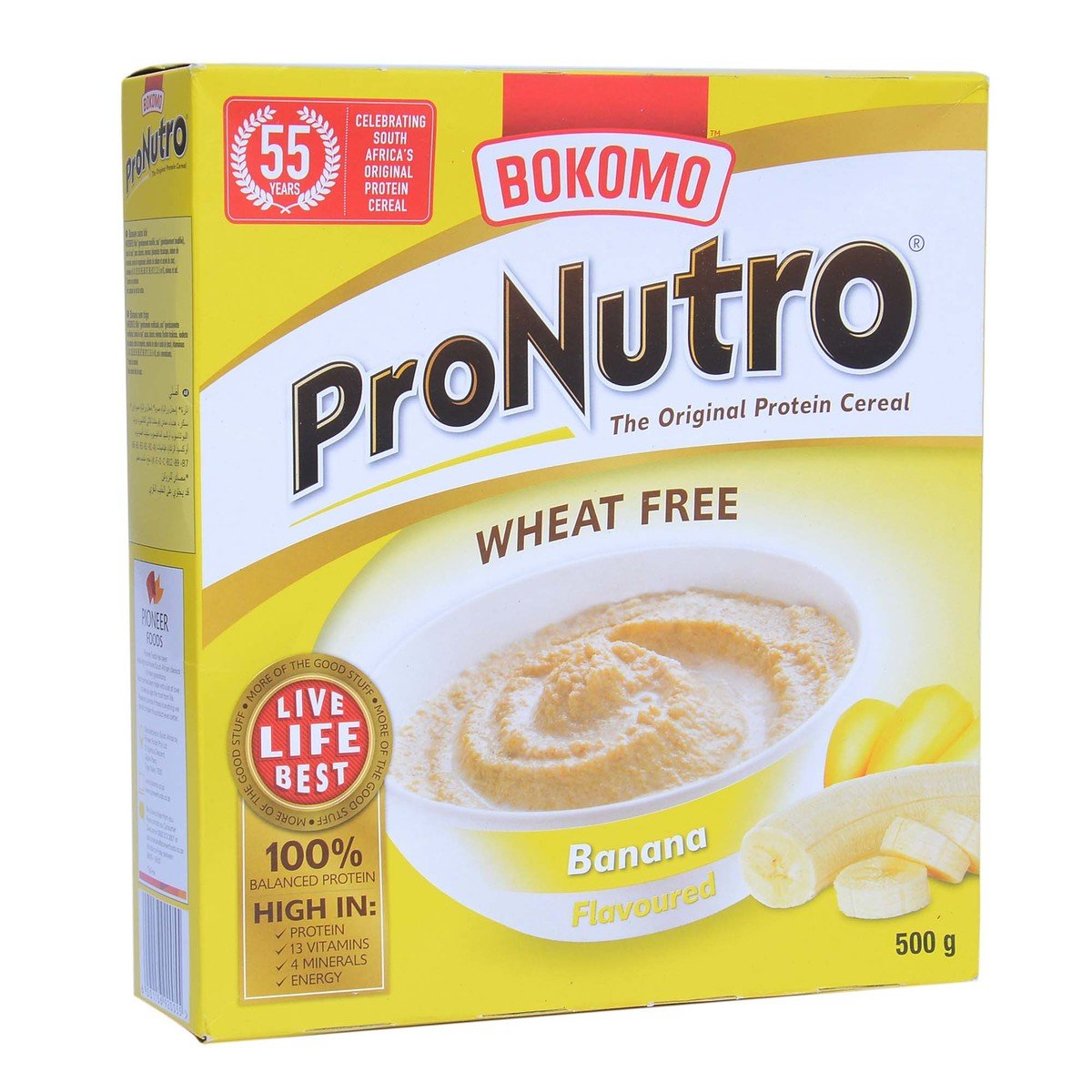 Bokomo ProNutro Banana Cereal Wheat Free 500 g