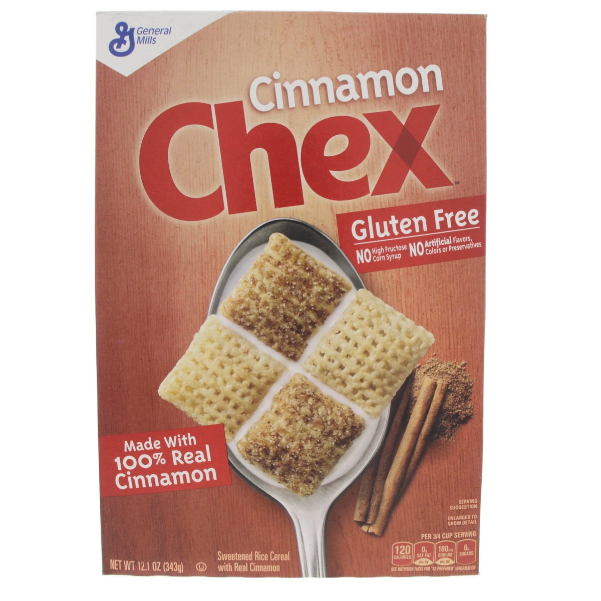General Mills Cinnamon Chex Sweetened Rice Cereal 343 g