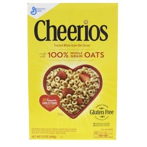 General Mills Cheerios Toasted Whole Grain Oat Cereal 340g