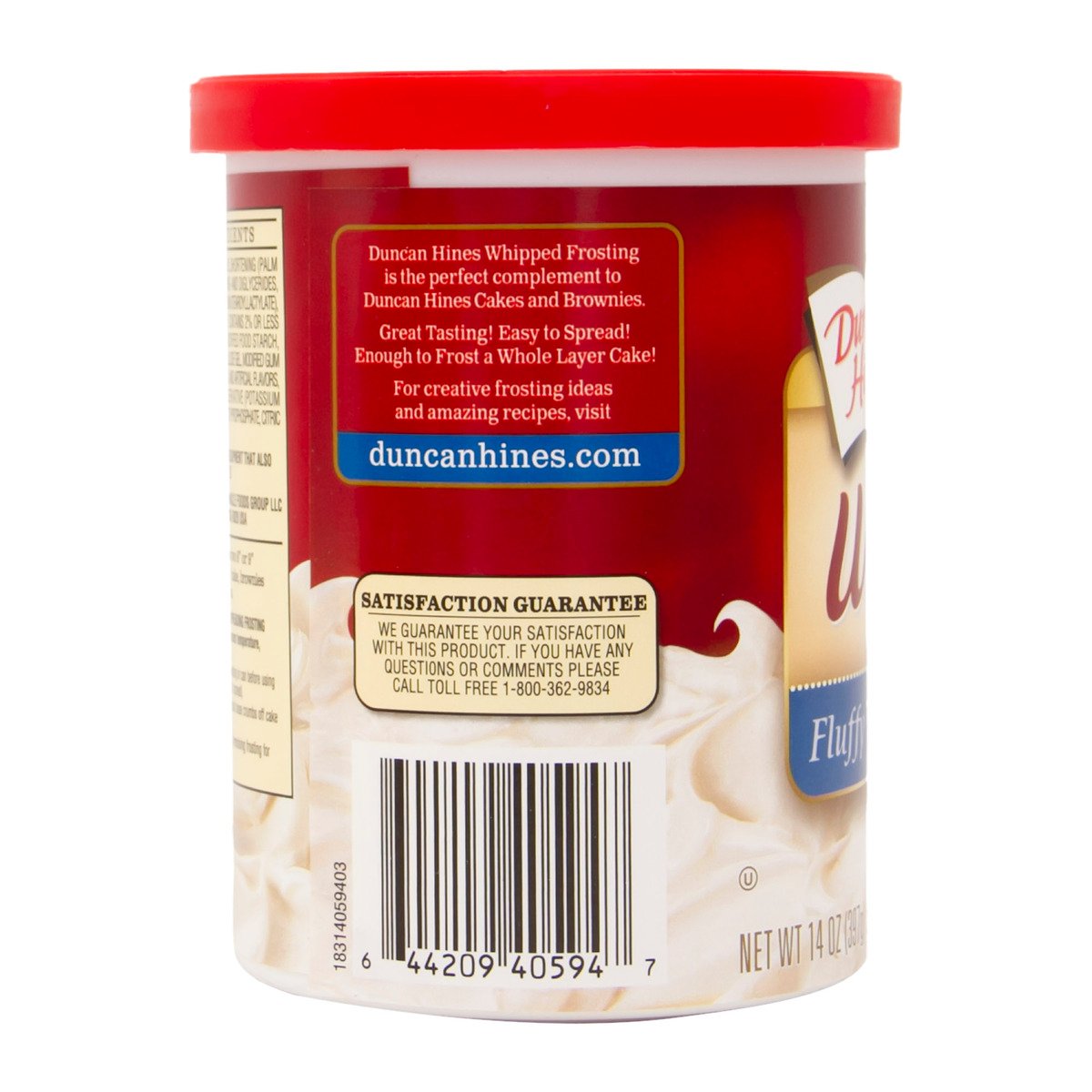 Duncan Hines Whipped Frosting Fluffy White 397 g