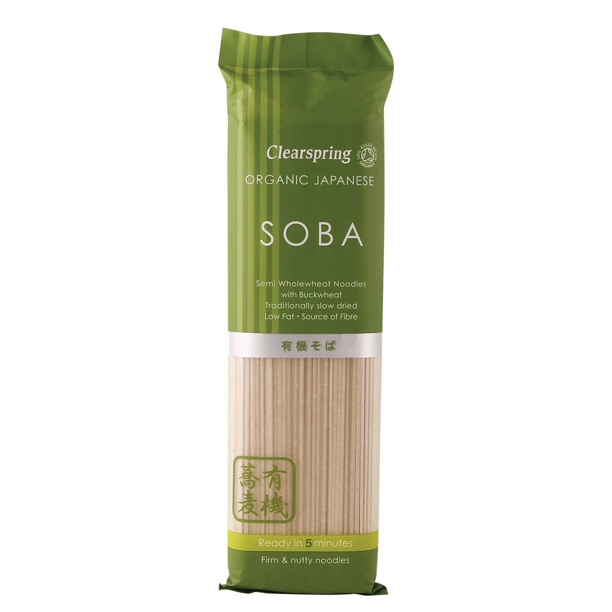 Clearspring Organic Japanese Soba Semi Whole wheat Noodles With Buckwheat 200g