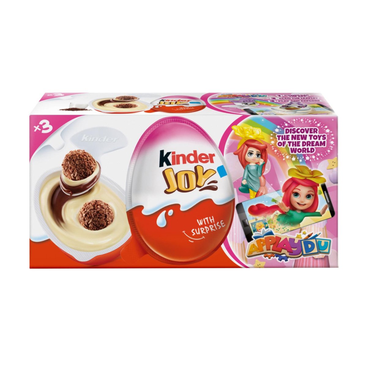 اشتري قم بشراء فيريرو كيندر جوي بيض للبنات 20 جم × 3 Online at Best Price من الموقع - من لولو هايبر ماركت Kids Chocolate في السعودية