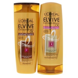 L'Oreal Elvive Extraordinary Oil Nourishing Shampoo 400ml + Conditioner 400ml